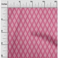 thumbnail image 1 of oneOone Cotton Cambric Pastel Pink Fabric Argyle Check Sewing Craft Projects Fabric Prints By Yard 56 Inches Wide, 1 of 4
