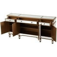 thumbnail image 4 of Pemberly Row 4 Door 72" Mirrored Sideboard in Hand Rubbed Antique Gold, 4 of 10