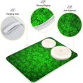thumbnail image 4 of SKYSONIC St Patrick's Day Dishes Drying Mat Water Absorbent Heat Resistant Dish Drainer Mats Countertop Protection, 18x24 Inch St Patrick’ s Day Theme, 4 of 7