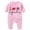 Pink, variant on Baby Bodysuits Infant Baby Clothes Unisex Romper Outfits