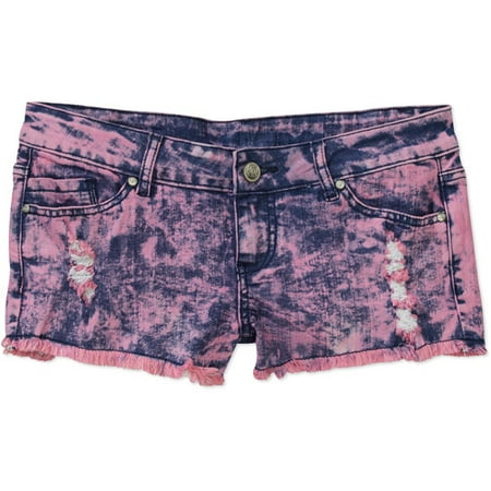 No Name Juniors' Ice-Wash Shorts with Belt