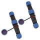 thumbnail image 1 of Conector de Potencia de Avión, 2 Set 2 Pin Antioxidante Conector Imperio Masculina Confiable para equipos de Comunicación, 1 of 7