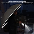 thumbnail image 3 of Paraguas Plegable Inverso Automático - Sombrilla para Lluvia con LED Reforzado Anti-viento, con 10 Varillas, Tiras Reflectantes, de Viaje, 3 of 4