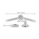thumbnail image 2 of ELAYARD 1Jgo Bisagra Metálica Para Puertas De Gabinete Con Ajustable Plata, 2 of 8