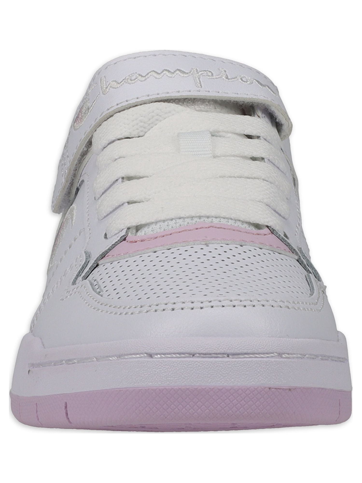Champion Girls' Shoes Low-Top Medium White, Pink 3.5