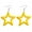 Yellow, variant on Y2K Style Dangle Earrings Simple Hollow Acrylic Star Pendant Earrings Jewelry