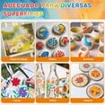thumbnail image 4 of 24 Colores Pinturas Acrilicas, Kit Pintura Acrilica, Pintura Acrilica Profesional, Juego de Pinturas Acrilicas 59ml, 24 Colores (59ml) + 10 Pinceles y 5 Hojas de Papel, Ideal para Arte en Vidrio, Tela, 4 of 8