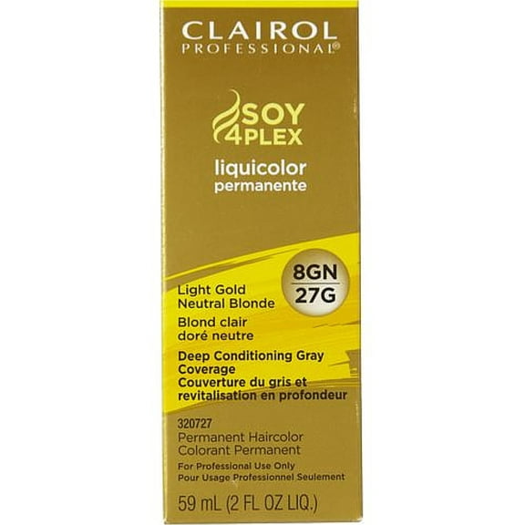 Clairol Professional Liquicolor 8GN/27G Light Golden Neutral Blonde, 2 oz (Pack of 2)