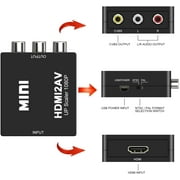 Digitnow, HDMI to RCA, 1080p HDMI to AV 3RCA CVBs Composite Video Audio Converter Adapter Supports PAL/ NTSC