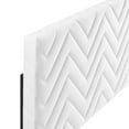thumbnail image 5 of Tufted Headboard, Twin, White, Velvet, Mid Century Bedroom, Modern Contemporary Boutique HB35225, 5 of 9