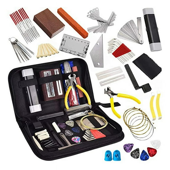 77 Pieces Guitar Maintenance Kit Repair Tool Set