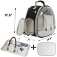 Halinfer Bird Travel Carrier Cage, Bird Travel Backpack with Stainless