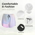 thumbnail image 4 of Bixox Women's Rainbow pattern 2 in 1 Running Shorts - Lightweight Athletic Workout Gym Yoga Shorts Liner with Pockets - XX-Large, 4 of 7