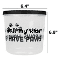 thumbnail image 4 of Dog Food Storage Container, Treats Container for Dog & Cats, 4 Pack Assorted Colors by Osnell USA, 4 of 5