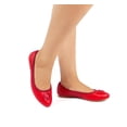 thumbnail image 4 of Flats Balerina Mujer Flexi Piel 47311 Rojo Flexi Piel, 4 of 4