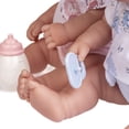 thumbnail image 3 of JC Toys Berenguer Boutique Realistic La Newborn Gemelos de vinilo lavable de 12.5" | Set de regalo temático azul y rosa con pañal reutilizable, gorras, camisas, chupete, biberones y certificado de nac, 3 of 5