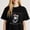 Black-1, variant on Women's Cheer Squad Silhouette Pink Pom Poms T-Shirt S-4XL Mother's Day Gift