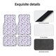 thumbnail image 4 of Fotbe Lavender Flowers Juego de 4 Tapetes para Auto con Estampado – Alfombrillas de Goma Reforzada, Diseño Antideslizante, Protección para Todo el Año – Vehículos, Autos, Camionetas y SUVs, 4 of 7