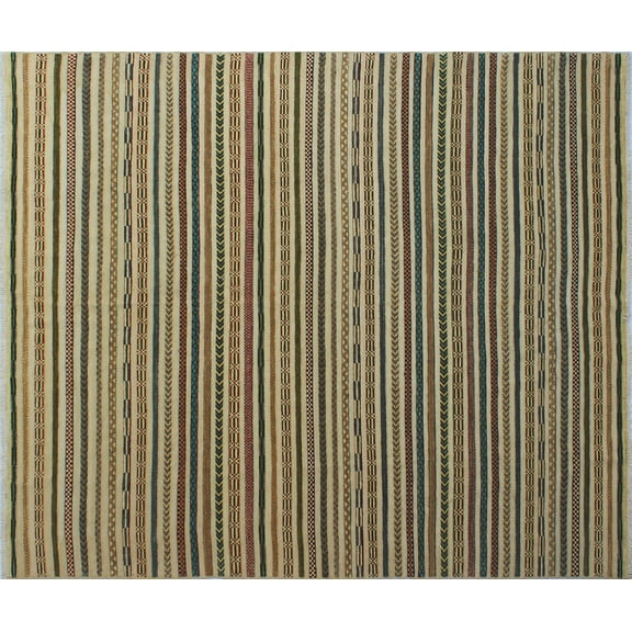 Walton Mable Ivory/Green Rug, 8'1" x 9'6"