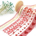 thumbnail image 4 of Valentine's Day Wired Ribbon – Heart Pattern Polyester Ribbon with Wired Edges for Gift Wrapping, DIY Crafts, Wedding & Valentine's Day Decorations, 4 of 9