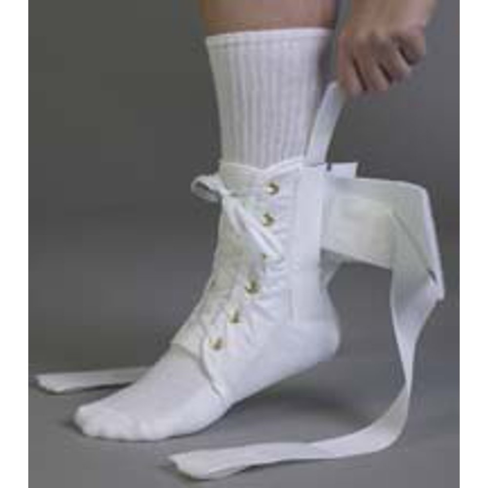 Med Spec ASO Ankle Stabilizer Orthosis with Plastic Stays , White, XX