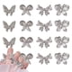 thumbnail image 1 of Adornos de mariposa plateada 3D para uñas, 12 piezas de aleación con forma de mariposa, brillantes cristales de circonita para decoración de uñas, accesorios para decoración de uñas., 1 of 7
