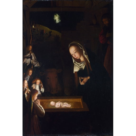 24"x36" Gallery Poster, Birth of Jesus Christ by Geertgen tot Sint Jans c1490
