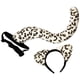 thumbnail image 3 of Conjunto de cola de animal, disfraz, disfraz, decoración, fiestas temáticas de animales, regalo, cosplay para Leopardo de las nieves 2 piezas, 3 of 7