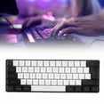 thumbnail image 1 of Gaming Keyboard, USB Keyboard 61 Keys with LED RGB Backlit and Ergonomic Design, Quiet Wired Computer Keyboard for Laptop PC, 1 of 7