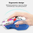thumbnail image 3 of Wired Mouse, White Macro Programming Wide Compatibility Wired Gaming Mouse RGB Light  for  7, 3 of 7