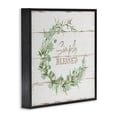 thumbnail image 3 of Stupell Industries Simply Blessed Rustic Wreath Typography Painting Black Framed Art Print Wall Art, 17 x 17, 3 of 9