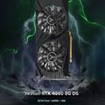 thumbnail image 2 of Tarjeta grafica Yeston RTX4060 8G GDDR6 para PC para juegos Procesador de alto rendimiento Pantalla 4K Excelente sistema de refrigeración Memoria de alta velocidad, 2 of 8