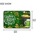 thumbnail image 7 of GZHJMY St. Patrick's Day Floor Mat, Non-Slip Washable Entrance Front Door Rug for Home Indoor Kitchen Bathroom Bedroom, 23.6"x15.7", 7 of 7