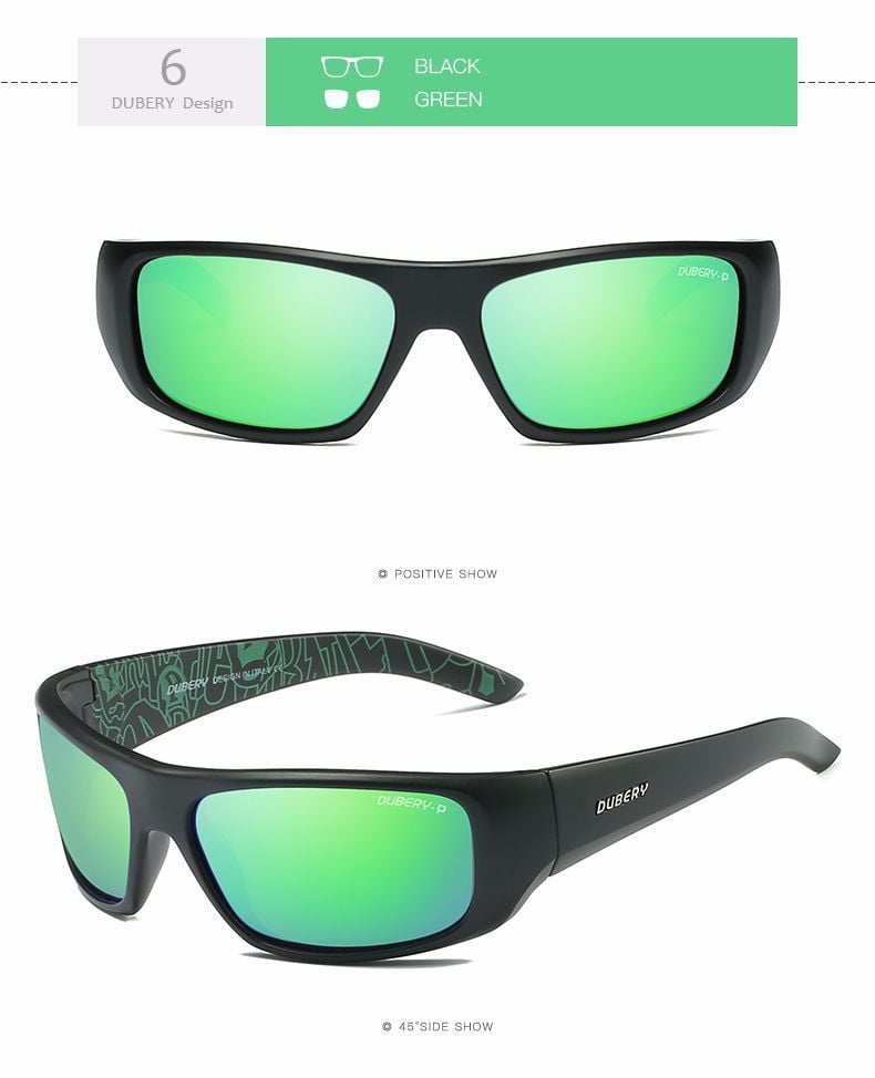 DUBERY Men Polarized Sport Sunglasses Outdoor Driving Riding Coating Glasses Hot 