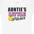 thumbnail image 4 of Inktastic Auntie's Little Pitcher Softball Girls Baby Bodysuit, 4 of 5