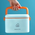 thumbnail image 2 of Storage Box with Handle Organizing Case Double Layer Household Container Buckle Locking First Aid Organizer Compartments, 2 of 9