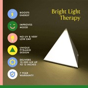 Luxor 10,000 Lux, Bright Light Therapy Pyramid Lamp
