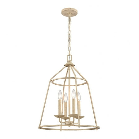 90260/4-Elk Home-Ellisville - 4 Light Chandelier-22.25 Inches Tall and 17.25 Inches Wide-Antique Cream Finish