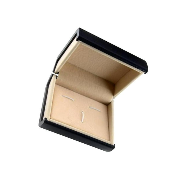 ZheElen Jewelry Tie Bar Cufflinks Storage Box Black- Cufflinks Tie Clips Set