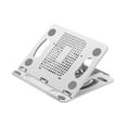 thumbnail image 2 of Bunblic Laptop Stand Notebook Computer Holder Folding Support Portable Base Adjustable Angle Station Laptop Riser for Desk Home Study White, 2 of 8