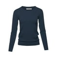 thumbnail image 2 of Splendid Women's Long Sleeve Crewneck Pullover Sweater - Comfortable Loose Fit Casual Top 2 of 9