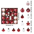 thumbnail image 3 of Christmas 52 Hanging Ornaments Christmas Tree Ornaments Pendant Plastic Five Pointed Star Painted Set Christmas Decoration, 3 of 6