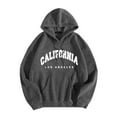 thumbnail image 2 of California Los Angeles Hoodies for Men 2025 Fall Winter Long Sleeve Hooded Sweatshirt with Pockets Pullover Hoody, 2 of 5