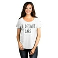 thumbnail image 2 of I Donut Care Women's Fashion Slouchy Dolman T-Shirt Tee Heather White 3X-Large, 2 of 3