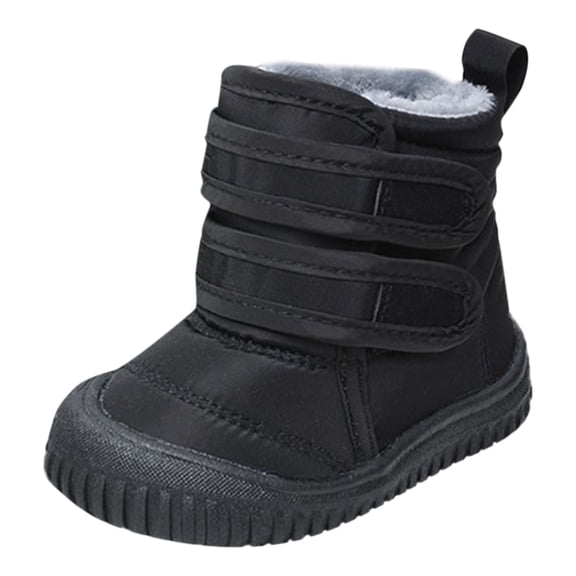 Venzia Hook Loop Low Cut Boots Clothes Snow Boots Kids Winter Shoes Girls Boys Outdoor Boots Trendy Toddler Footwear
