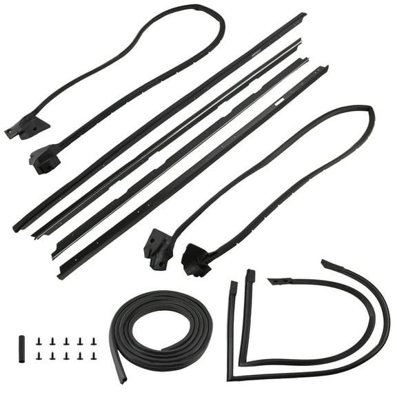 BFO 9Pcs Complete Weatherstripping Kit For Chevrolet Monte Carlo SS 128555 83-88