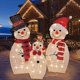 thumbnail image 4 of 2Set Christmas Decor Snowman Santa Glowing Light Waterproof Snowman Santa Claus Model with LED Light, 4 of 5