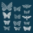 thumbnail image 3 of Marmont Hill - "Patterned Moths" Painting Print on Wrapped Canvas, 3 of 5
