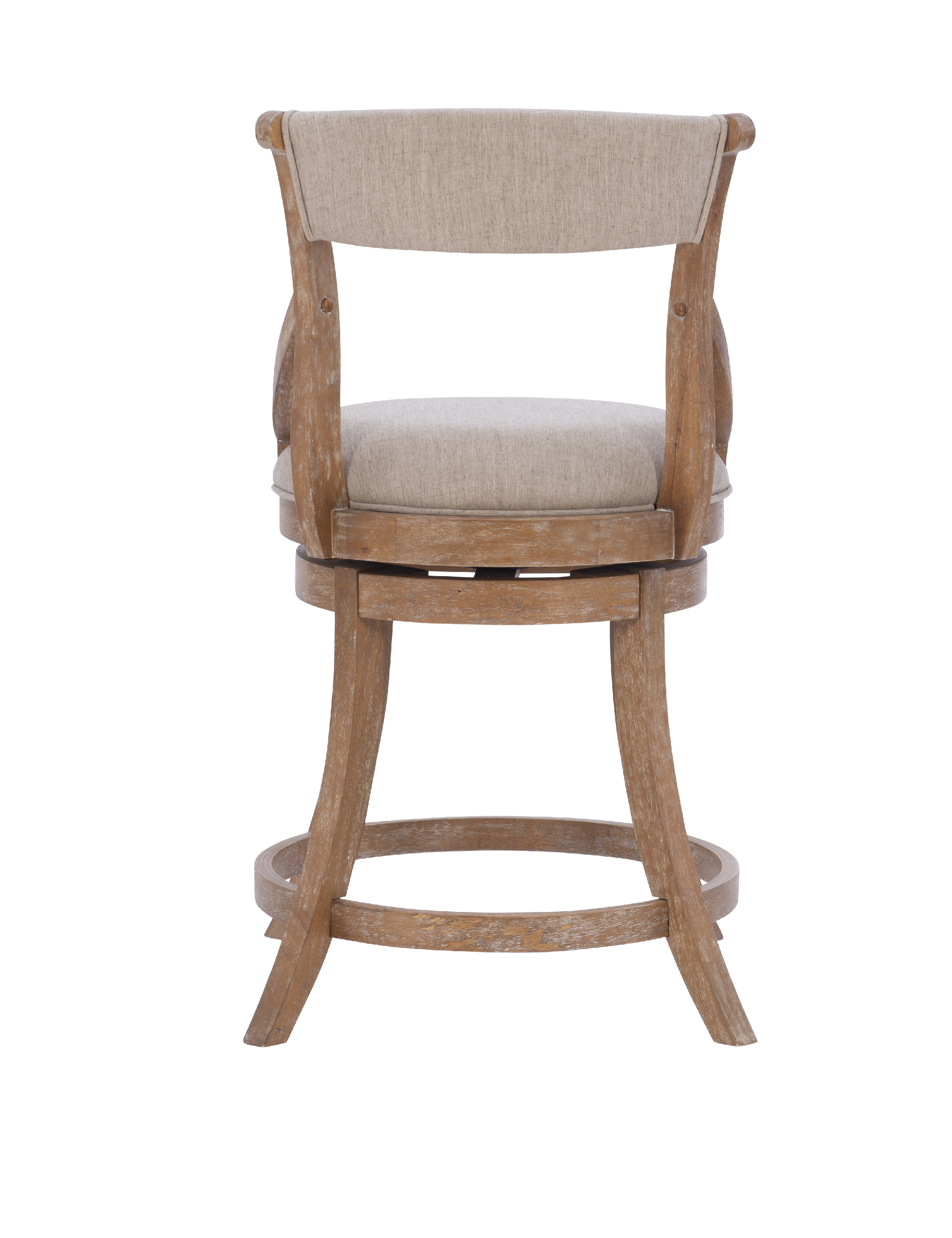 Powell Gemma Bar Stool with 360-Degree Swivel, Beige