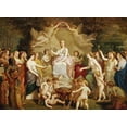 thumbnail image 2 of Picou, Henri Pierre 24x19 White Modern Wood Framed Museum Art Print Titled - An Allegory of Spring, 2 of 4
